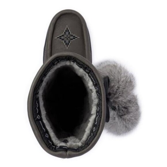 New With Box WATERPROOF SNOWY OWL LEATHER MUKLUK - Picture 4 of 5